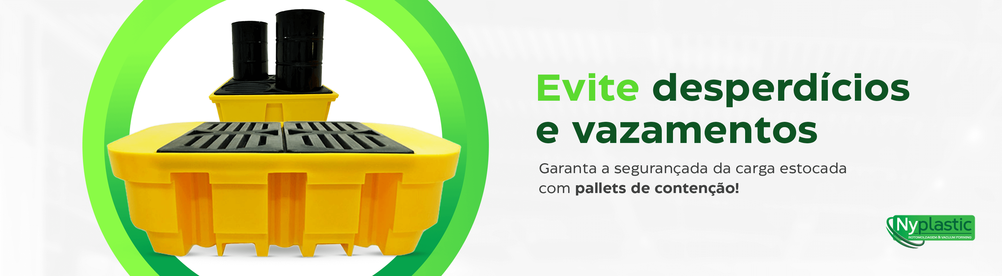 Pallet de contenção, soluções em plástico - Nyplastic